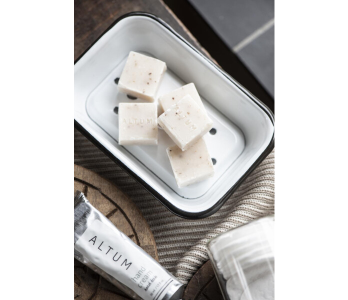 0407 11 ib laursen valkoinen emali saippua alusta kaksi 2 osainen vit emal tvalfat 4 kuva