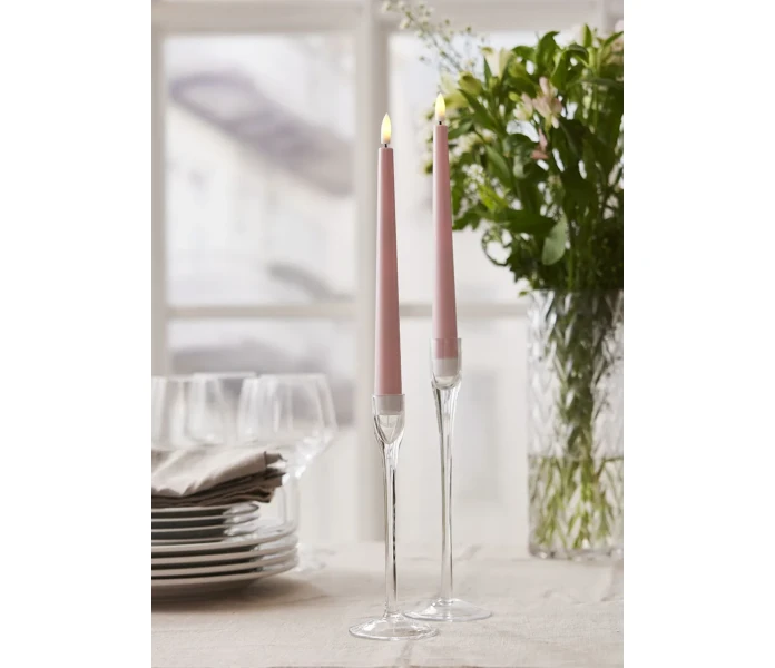 060 24 star trading candy roosa ledkynttila 26 cm kuva