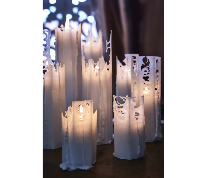 091 100 10 affari spider pitsikynttila valkoinen spetsljus vit 3 kuva