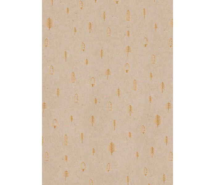 09805 00 ib laursen golden forest lahjapaperi joulupaperi julpapper gavopapper 5 m meter metria kuva