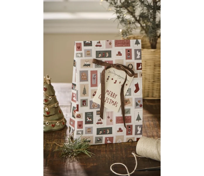 09863 00 ib laursen lahjapussi christmas stamps 2 kuva