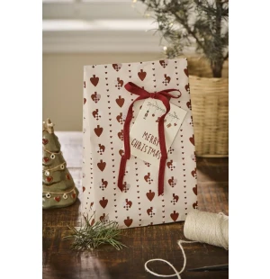 Ib Laursen lahjapussi Braided Hearts 18 × 28,5 × 10 cm kuva