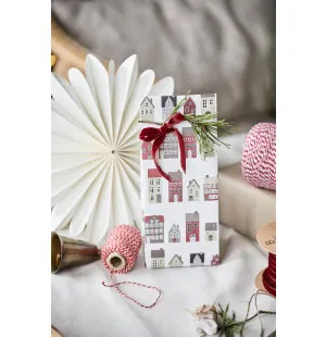Ib Laursen lahjapussi Christmas Town 9 × 22,5 × 6 cm kuva