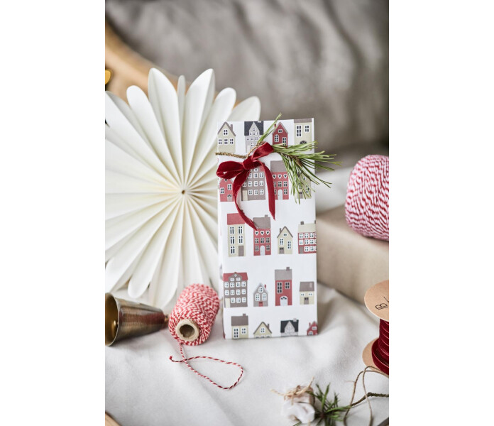 09981 00 ib laursen christmas town talot lahjapussi joulun lahjapussi paketointi hus jul julens gavopase 2 kuva