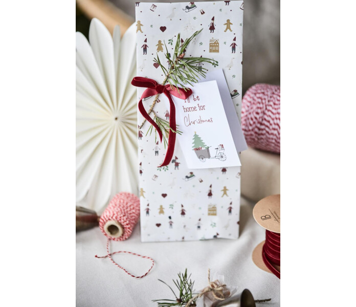 09982 00 ib laursen christmas town talot lahjapussi joulun lahjapussi paketointi hus jul julens gavopase 3 kuva
