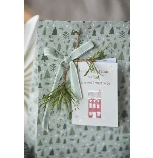 Ib Laursen lahjapussi Christmas Forest 18 × 28,5 × 10 cm kuva