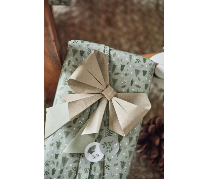 09990 00 ib laursen green christmas forest vihrea lahjapaperi joulupaperi gron julpapper gavopapper 5 m meter metria 3 kuva