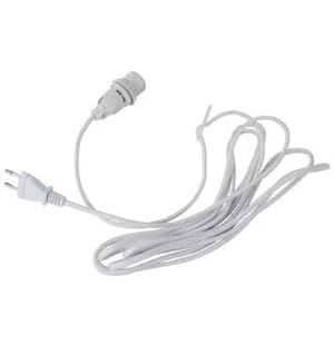 Star Trading tekstiilijohtosarja valkoinen 350cm kuva