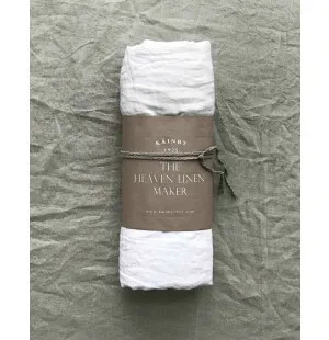 Käinby Heaven Linen aluslakana valkoinen 150x270cm kuva