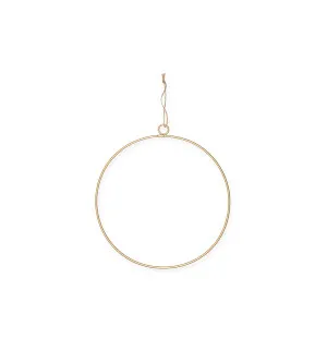 Metallirengas kulta 25cm kuva