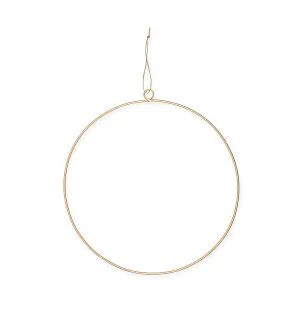 Metallirengas kulta 35cm kuva