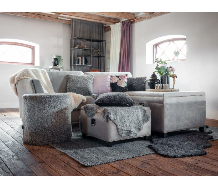 la30127 skinnwille lampaantalja charcoal grey harmaa farskinn lammskinn gratt 2.pg kuva