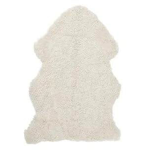 Skinnwille Curly Rug lampaantalja beige moonlight kuva