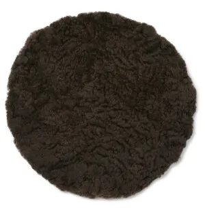 Skinnwille Curly istuintyyny ruskea pyöreä 34cm kuva
