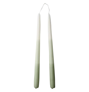 Affari raidallinen kynttilä vihreä 30 cm 2kpl kuva