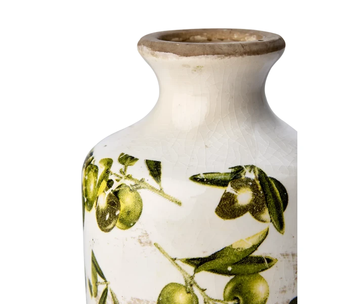 083 712 00 affari olive oliivi oliivikuvioinen maljakko 20 cm 2 kuva