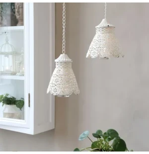 Chic Antique ripustettava tuikkulyhty valkoinen 19 cm kuva