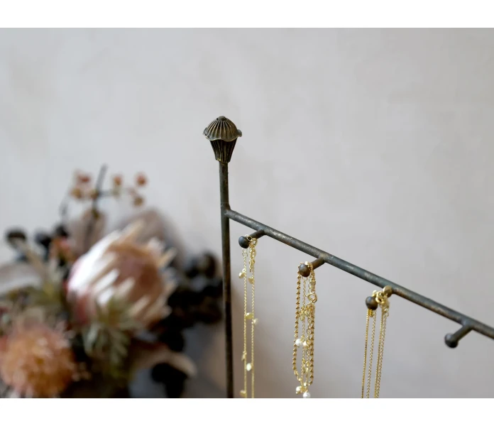 chic antique metallinen metalli teline poytateline koruille koristeille 2 kuva