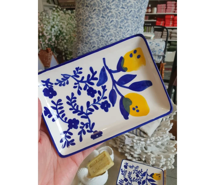 bloomingville maxima pieni lautanen vati sitruuna kuvio 3 kuva