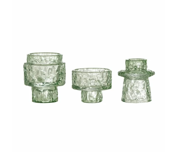 82061711 bloomingville delphia lasi kynttilanjalka vihrea 1 kuva