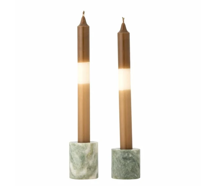 82068440 bloomingville kokoro kynttilanjalka vihrea gron marmori marble pieni iso 2 kuva