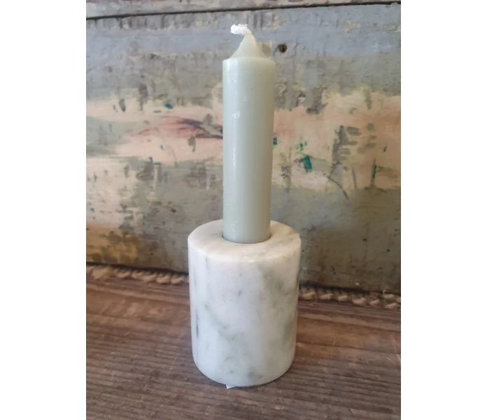 bloomingville pieni matala marmorinen kynttilanjalka marmoria marmori vihrea 2 kuva