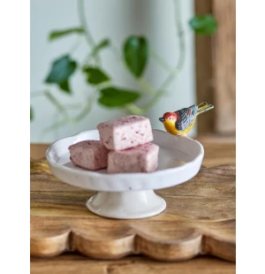 Bloomingville Tweet lintukoristeinen kakkuvati 19 cm kuva