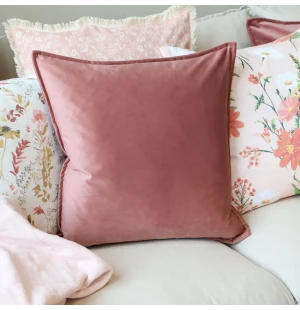 Chic Antique tyynynpäällinen samettia taupe 50 x 50 cm kuva