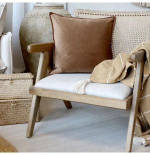 Chic Antique tyynynpäällinen samettia nougat 50 x 50 cm kuva