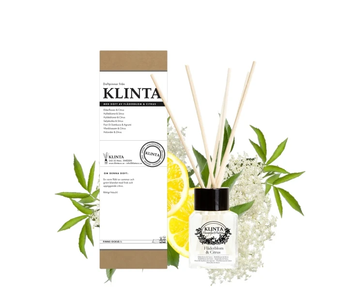 klinta rumsdoft doftpinnor huonetuoksu tikuilla selja seljankukka sitrus 50 ml 2 kuva