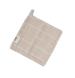 Fondaco Axel patalappu vaaleanbeige valkoraidat 20 x 20 cm kuva