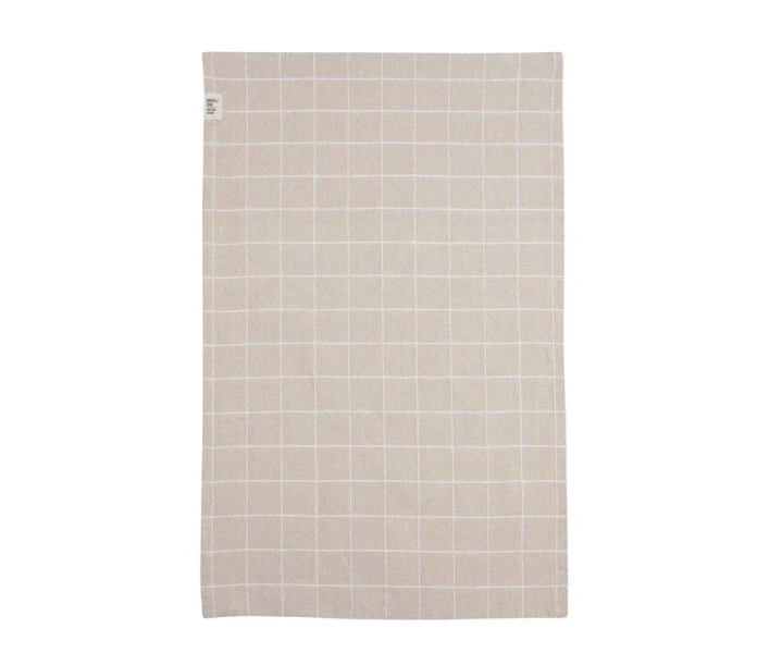 240350 050 09 keittiopyyhe pyyhe beige vaaleanbeige ruudullinen kuva