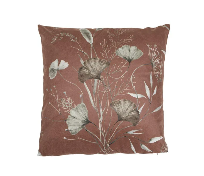 250318 444 76 tyynynpaalinen ruoste kukat lehdet tyyny ruskea kuva