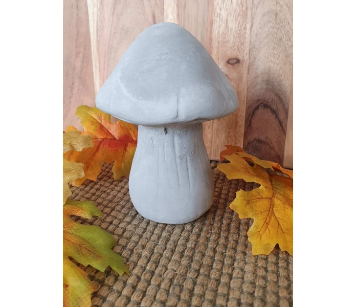 20250828 142208 harmaa sieni betonia betonisieni koristesieni sienikoriste kuva