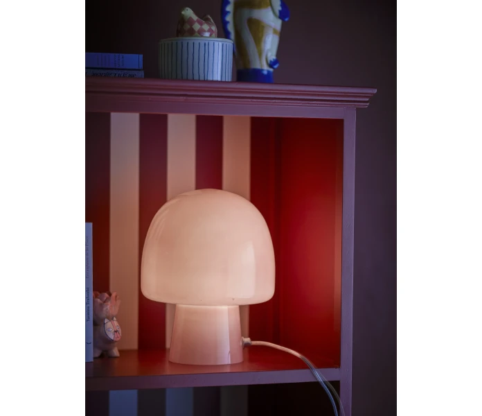 82068683 bloomingville paddy pieni vaaleanpunainen roosa lasinen valaisin poytavalaisin poytalamppu lamppu lasia 5 kuva