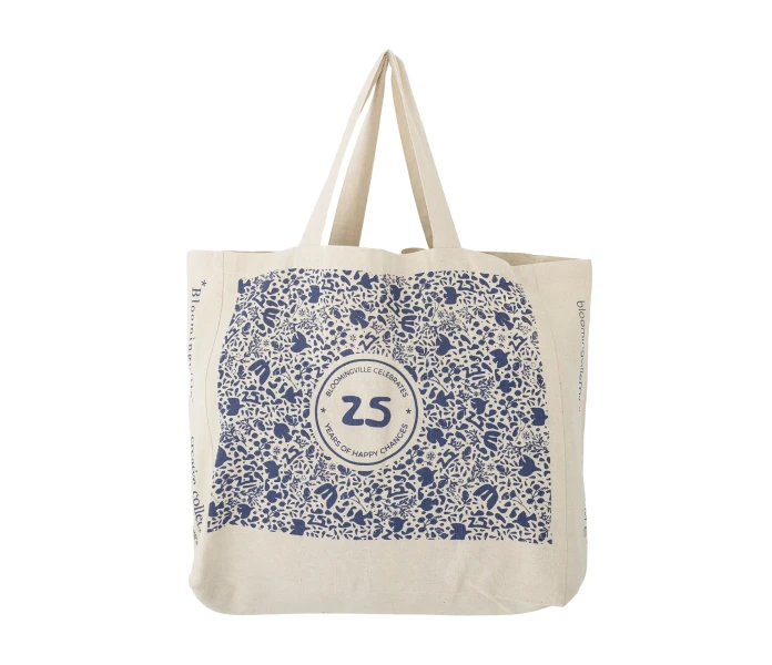 82063114 bloomingville iso kuviollinen ostoskassi kangaskassi 2 kuva