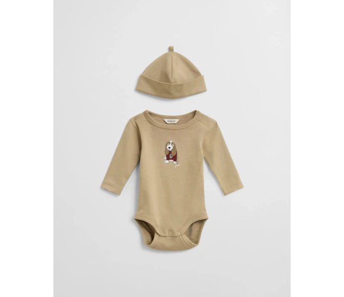 gant body pipo setti khaki beige dog print koira kuva