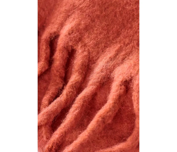 4600 70 ib laursen ruoste ruosteenpunainen punainen torkkupeitto villasekoitetta 130 x 170 cm 2 kuva