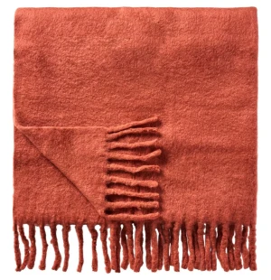 Ib Laursen torkkupeitto villasekoitetta ruoste 130 x 170 cm kuva