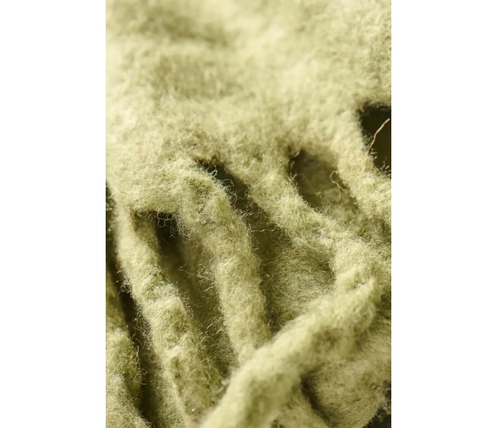 4600 29 ib laursen vihrea torkkupeitto villasekoitetta 130 x 170 cm 2 kuva