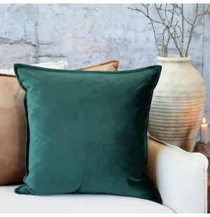 Chic Antique tyynynpäällinen samettia vihreä 50 x 50 cm kuva