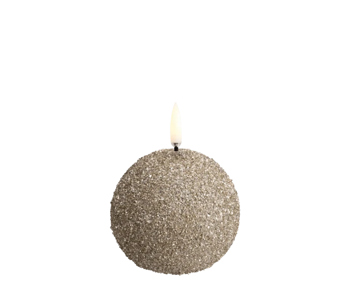 UL BA CPGLI0707 uyuni ledkynttila glitter pallo champage led ljus glitter boll kuva