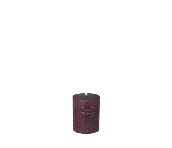 uyuni plum rustic led kynttila poytakynttila luumu kuva