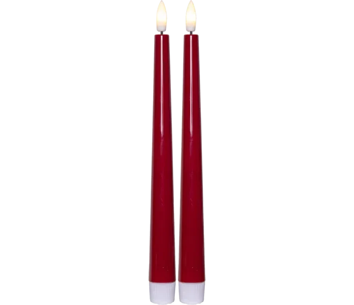 060 26 star trading candy punainen tummanpunainen led kynttila aidolla aidon nakoisella liekilla kuva