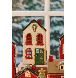 Ib Laursen talolyhty luonnonvalkoinen 8 x 10 x 19 cm kuva