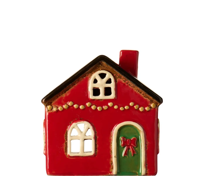 27695 33 ib laursen jouluinen talolyhty punainen joulutalo kuva