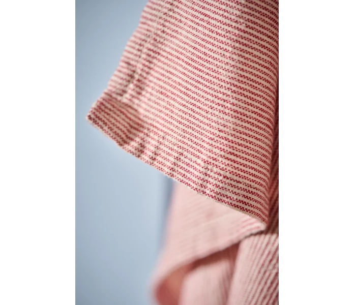 66161 33 ib laursen raidallinen punainen luonnonvalkoinen keittiopyyhe 3 kuva