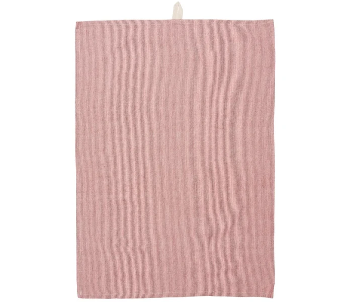 66161 33 ib laursen raidallinen punainen luonnonvalkoinen keittiopyyhe kuva