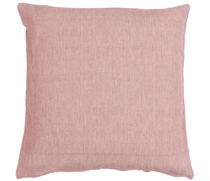 66153 33 ib laursen raidallinen tyynynpaallinen punainen valkoinen 50 x 50 cm kuva