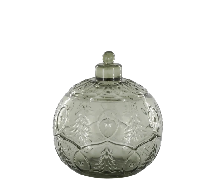 52059821 chic antique pallo joulupallo lasirasia lasi lasinen rasia vihrea kuva